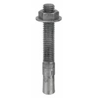 MKT FASTENING Wedge Anchor: 3 in Overall Lg, 3/8 in Dia, 3/8"-16 Thread Size, Steel, Steel, 20 PK (MPN 2838300)