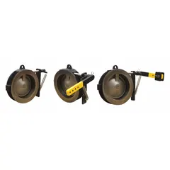 This ductile iron wafer check valve features an external spring and lever with weight for automatic backflow prevention. The 304 stainless steel disc and inline valve body suit industrial water, wastewater, and process piping systems requiring one-direction flow control.