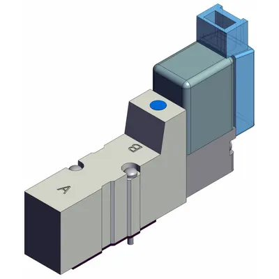 SMC Solenoid Air Control Valve: Five-Way / Two-Position, SYJ3000, Single Solenoid - SMC SYJ Series Directional Control Valves
