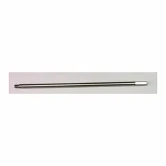 This stainless steel replacement shaft has a 3/8 in overall diameter and is used for stirring and blending fluids in tanks. It is suitable for applications such as chemical processing, water treatment, and food production where corrosion resistance is required.