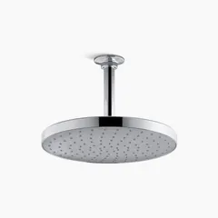 Fixed showerhead from the Awaken series with a single-pattern spray. Constructed of metal with a polished chrome finish. Flow rate is 2.5 gpm. Suitable for residential and commercial bathroom installations.