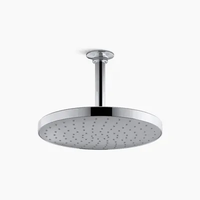 KOHLER Fixed Showerhead: Awaken, 2.5 gpm Fixed Showerhead Flow Rate, Metal - Single-Pattern Fixed Showerheads