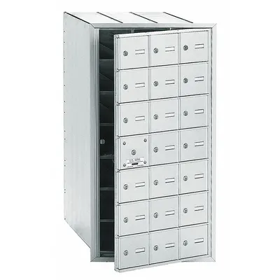 SALSBURY INDUSTRIES Mailbox: 4B+, 21 Doors, Horizontal, 40 3/4 in H x 22 3/4 in W x 16 1/2 in D - Multi-Unit Mailboxes