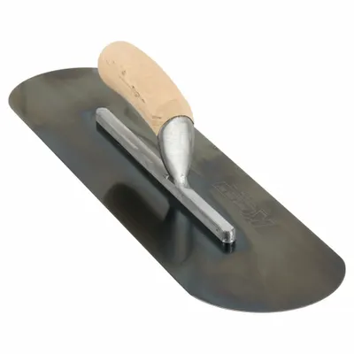 KRAFT TOOL Pool Trowel: Blade Material Blue Steel, Blade Shape Round, 5 in Blade Wd - Swimming Pool Trowels