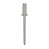Blind Rivet,1.409" L,0.122" dia,PK500: Inch, 1 13/32 in Overall Lg, 5/16 in Body Lg, Dome, 500 PK (MPN AD43ABS201)