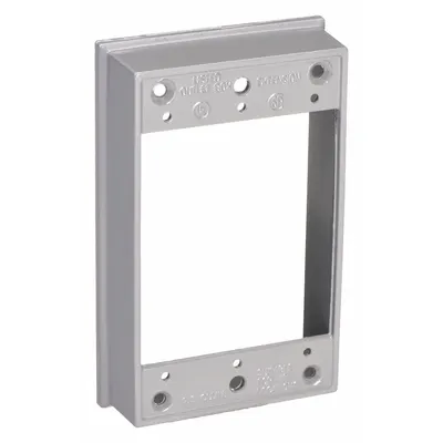 BELL Extension Box: Extension/Adapter, Aluminum, Gray - Accessories for Weatherproof Box Covers