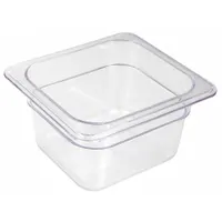 CRESTWARE Food Pan: Sixth Size, Rectangular, NSF Certified, 7 in Overall Lg, 6 1/4 in Overall Wd (MPN FP64)