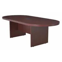 REGENCY Conference Table: Racetrack Oval, Laminate, Mahogany, 95 in Overall Lg, 43 in Overall Wd (MPN LCTRT9543MH)