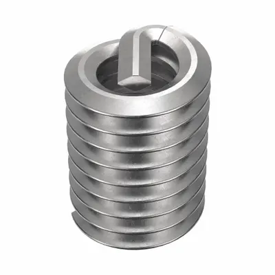 HELI-COIL Helical Insert: Tanged Tang Style, Free-Running, #2-56 Thread Size, Plain - Free-Running Tanged Helical Inserts