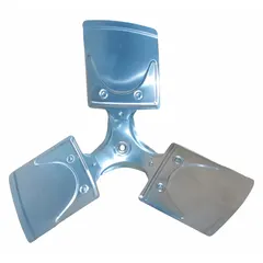 Replacement propeller for HVAC and refrigeration systems. Used in condensers, evaporators, and ventilation units for air movement in commercial and industrial applications. Direct-drive design.