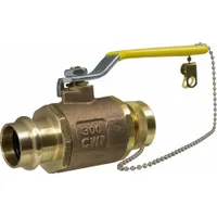 APOLLO Ball Valve: 3/4 in, Bronze, 300 psig Max. Pressure (CWP), Full Port, Two-Piece, RPTFE, EPDM (MPN 77W14494HCA)