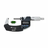 MITUTOYO Calibrated Micrometer: 0 in to 1 in /0 mm to 25.4 mm, Inch/Metric, +/- 0.0001 in Accuracy (MPN 293-331-32CAL)