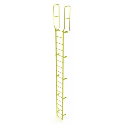 TRI-ARC Walk-Thru Fixed Ladder, Steel, 18 Rungs, 21 ft Overall Height - Fixed Ladders