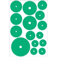 ACCUFORMNMC Gauge Marking Labels: Green, Polyester, 15 PK (MPN GML106GN)