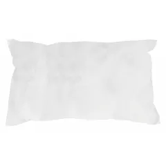 Polypropylene sorbent pillow designed for absorbing industrial spills, leaks, and drips of oils, coolants, solvents, and water. Measures 17 in x 8 1/2 in, white color, supplied in a box of 20. Suitable for general-purpose sorbent applications in maintenance, manufacturing, and facility cleanup.