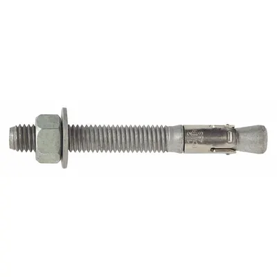 DEWALT Wedge Anchor: 8 1/2 in Overall Lg, 3/4 in Dia, 3/4"-10 Thread Size, 6 in Thread Lg - Steel Wedge Anchors