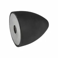JW WINCO Vibration-Isolating Mount: Conical, Natural Rubber, Female x Non-Threaded Style (MPN 353-50-61-M8-E-55)