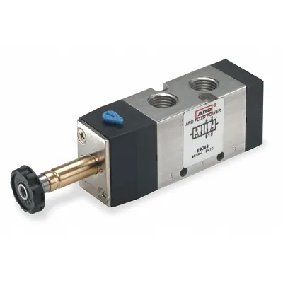 ARO Solenoid Air Control Valve: Four-Way / Two-Position, DIN Solenoid Connector - ARO MaxAir Series Directional Control Valves