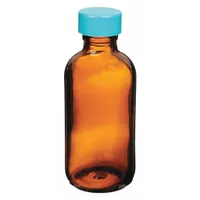 QORPAK Sampling Bottle: 120 mL, Amber, 22-400, Urea, 24, Polyethylene/PTFE, Type III (MPN GLC-01926)