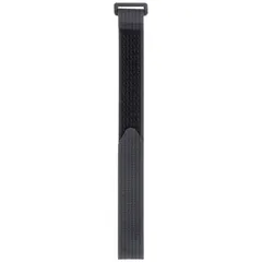 Black nylon buckle hook-and-loop cable tie, 0.85 inches wide, with a maximum bundle diameter of 3.00 inches. Sold in a pack of 10. Used for bundling and securing cables, wires, or hoses in applications such as control panels, data centers, and network installations.