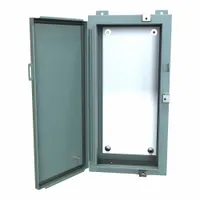 HAMMOND Electrical Enclosure: Steel, 24 in x 12 in x 6 in, NEMA 12/13/3R/4, w/Panel, Solid Cover (MPN 1418N4AR6)