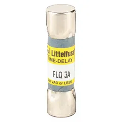 Midget time-delay fuse rated 3 A, 500 V AC, and 300 V DC. Dimensions 13/32 in x 1 1/2 in. Provides overcurrent protection with delayed response for applications such as motor circuits and control panels.