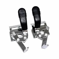 Wheel lock assembly for wheelchairs, supplied as attaching hardware. Includes the necessary components for installation. Compatible with Drive brand wheelchairs.