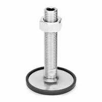 JW WINCO Male-End Leveling Mount: Swiveling Stud, 5/8"-11 Thread Size, 2.36 in, 3,597 lbf Capacity (MPN 41-60-5/8X11-100-D1-UK)