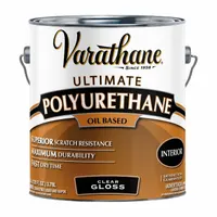 VARATHANE Finish: Finish, Interior, Oil, 1 gal Container Size, Wood, Gloss, Clear, Clear, Ultimate (MPN 9032)