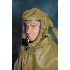 This Sentinel XL hood is a powered air-purifying respirator (PAPR) system component. It includes a butyl hood and breathing hose, with universal headgear size. Designed for respiratory protection in healthcare and pharmaceutical settings, it provides a barrier against airborne contaminants.