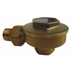 Brass angle thermostatic steam trap with 3/4 in FNPT inlet, rated for 1,800 lb/hr condensate capacity and 125 psi maximum pressure. Angle design facilitates installation in tight spaces. Suitable for condensate removal in steam distribution and process heating systems.