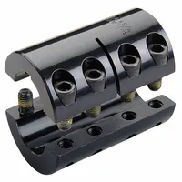 RULAND MANUFACTURING Rigid Shaft Coupling: 50 mm Bore Dia 1, 50 mm Bore Dia 2, Round Keyed, Clamp On (MPN MSPC-50-50-F)