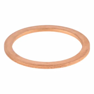OEM Single-Piece Copper Sealing Washer, M32 Screw Size, 32 mm ID x 40 mm OD, 10 Pack - Single-Piece Sealing Washers