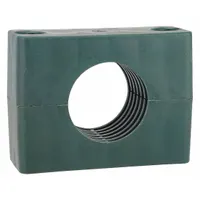 ZSI Beta Clamp Insert Replacement: Ribbed Bore, Steel Clamp, Polypropylene Cushion, For 1 Lines (MPN H4016C)
