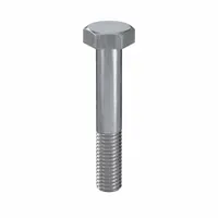 Hex Head Cap Screw: Steel, Class 8.8, Zinc Plated, M10, Metric, 60 mm lg, Partially Threaded, 50 PK (MPN HX08100600-050P1)