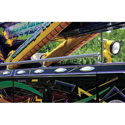 GROTE Clearance Marker Lamp: Clearance Light, LED, Oval, Clear, Screw - Clearance Lights
