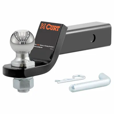 CURT Towing Ball Mount: III, 1 in Compatible Ball Shank Dia, 2 in Ball Dia - Ball Mount Kits