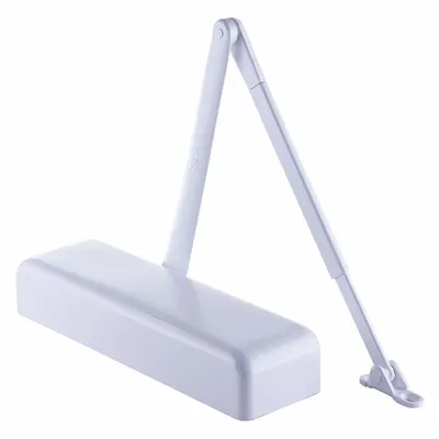 LCN Door Closer: Std Mounting Type, Grade 1 - Heavy Duty, Aluminum, 12 1/4 in Lg - Standard Arm-Mount Door Closers