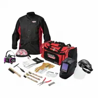 LINCOLN ELECTRIC Welding Helmet Kit: Auto-Darkening, 4 Arc Sensors, W5-W13, 3.74 in x 3.34 in (MPN K3699-3XL)