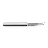 TEMPCO Swaged Cartridge Heater: 500 W Watts, 10 in Lg, 12 in Lead Lg, 240V, 34 W/sq in, 1/2 in Dia (MPN HDC09890)