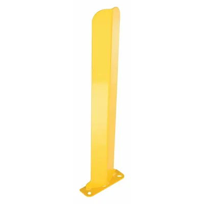 VESTIL Pallet Rack Guard: Steel, V Shape, 3 in Overall Lg, 0.2 in Overall Thick - Door Track Guards