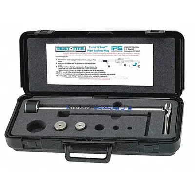 TEST-TITE Twist N Seal Kit: 1 1/4 in – 2 in Pipe Size Range - Internal Pipe Shut-Off Tools