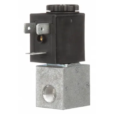 ARO Solenoid Air Control Valve: CAT, Three-Way / Two-Position, 120V AC - ARO CAT Series Solenoid-Operated Inline Air Control Valves