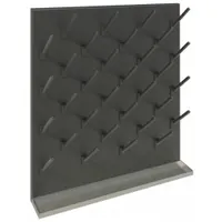 Pegboard: 30 in Overall Ht, 36 in Overall Wd, 30 in Overall Lg, Wall, 46 Pegs, 6 in Peg Size (MPN GRPB-PR3030)