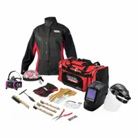 LINCOLN ELECTRIC Welding Helmet Kit: Auto-Darkening, 4 Arc Sensors, W5-W13, 3.74 in x 3.34 in (MPN K3699-W-XL)