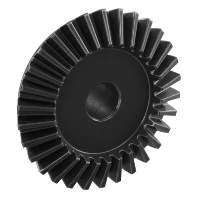 KHK GEARS Bevel Gear: Straight, Gear Ratio 2, Module m 2.5, 30 Teeth, Black Oxide-Coated Steel - Straight Teeth Metric Bevel Gears & Pinions