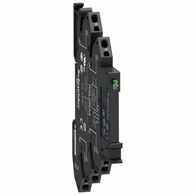 SCHNEIDER Slim Interface Relay: 6 A Current Rating, 24V DC - Pre-Assembled Relay & Sockets