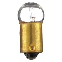 BA9s Miniature Bayonet Base Lamp, G3-1/2 Globe, 14.4V AC, White, 1445