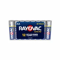 Battery: AA, Everyday, Alkaline, 1.5V DC, UltraPro, 8 PK (MPN ALAA8)