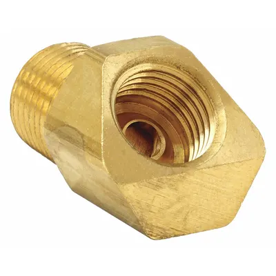 PARKER Flared Fitting Elbow: 3/8 in OD x 1/4 in Pipe Fitting Size, Flared/Threaded - Standard Brass Inverted Flare Tube Fittings